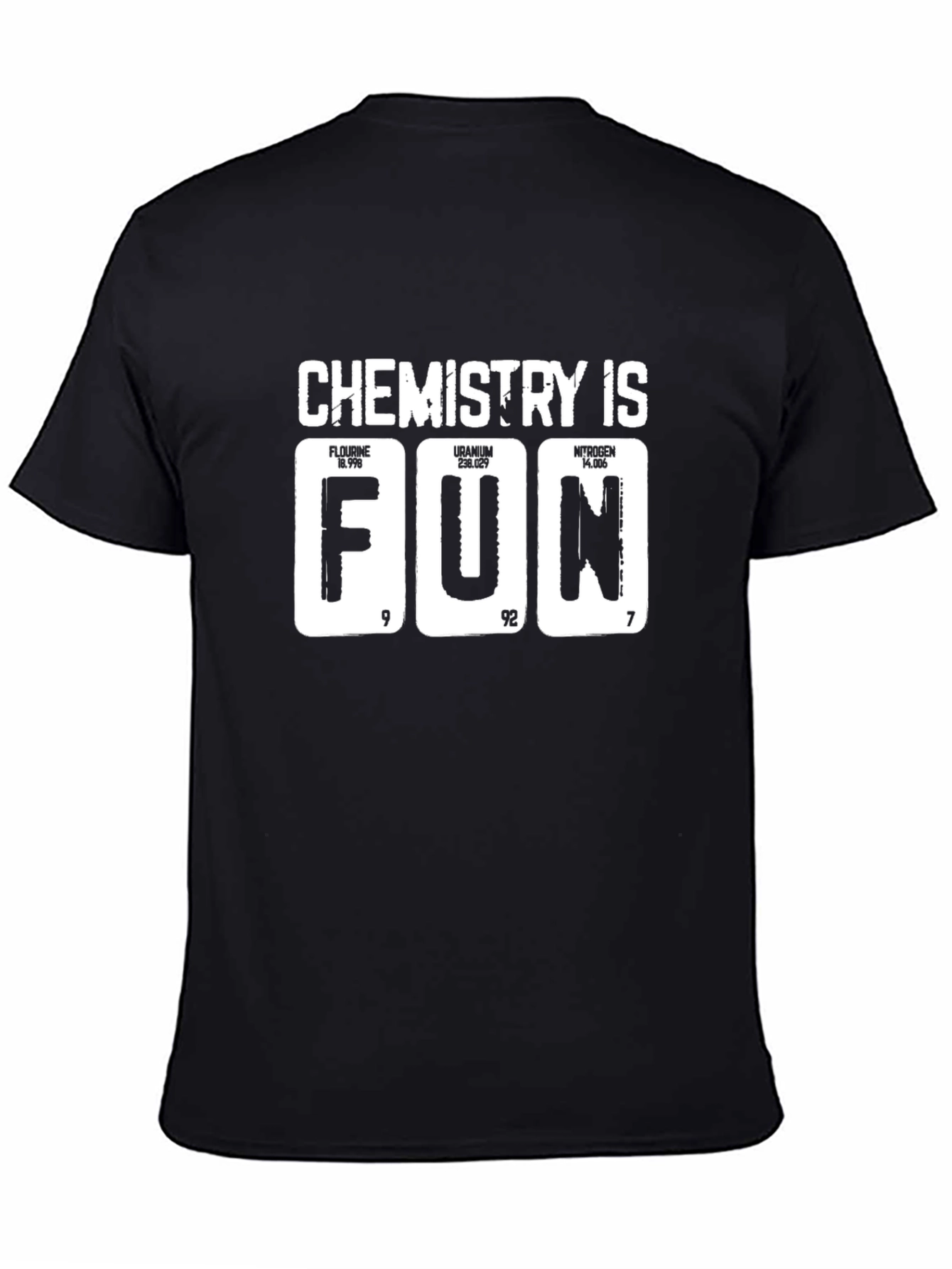 Black Chemistry is Fun Black T-Shirt view 4