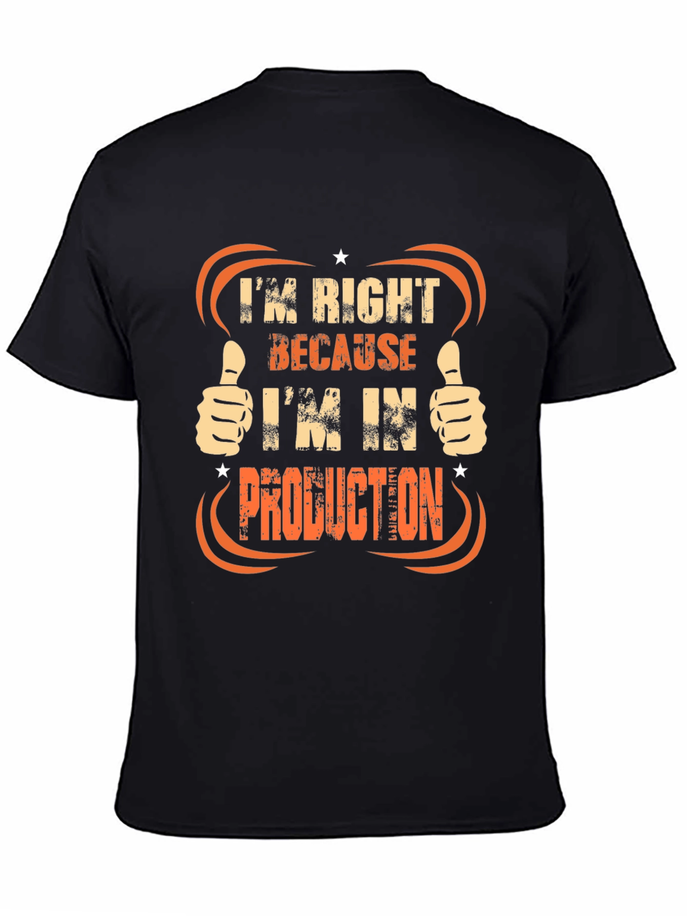Black Production T-Shirt: Always Right! view 4