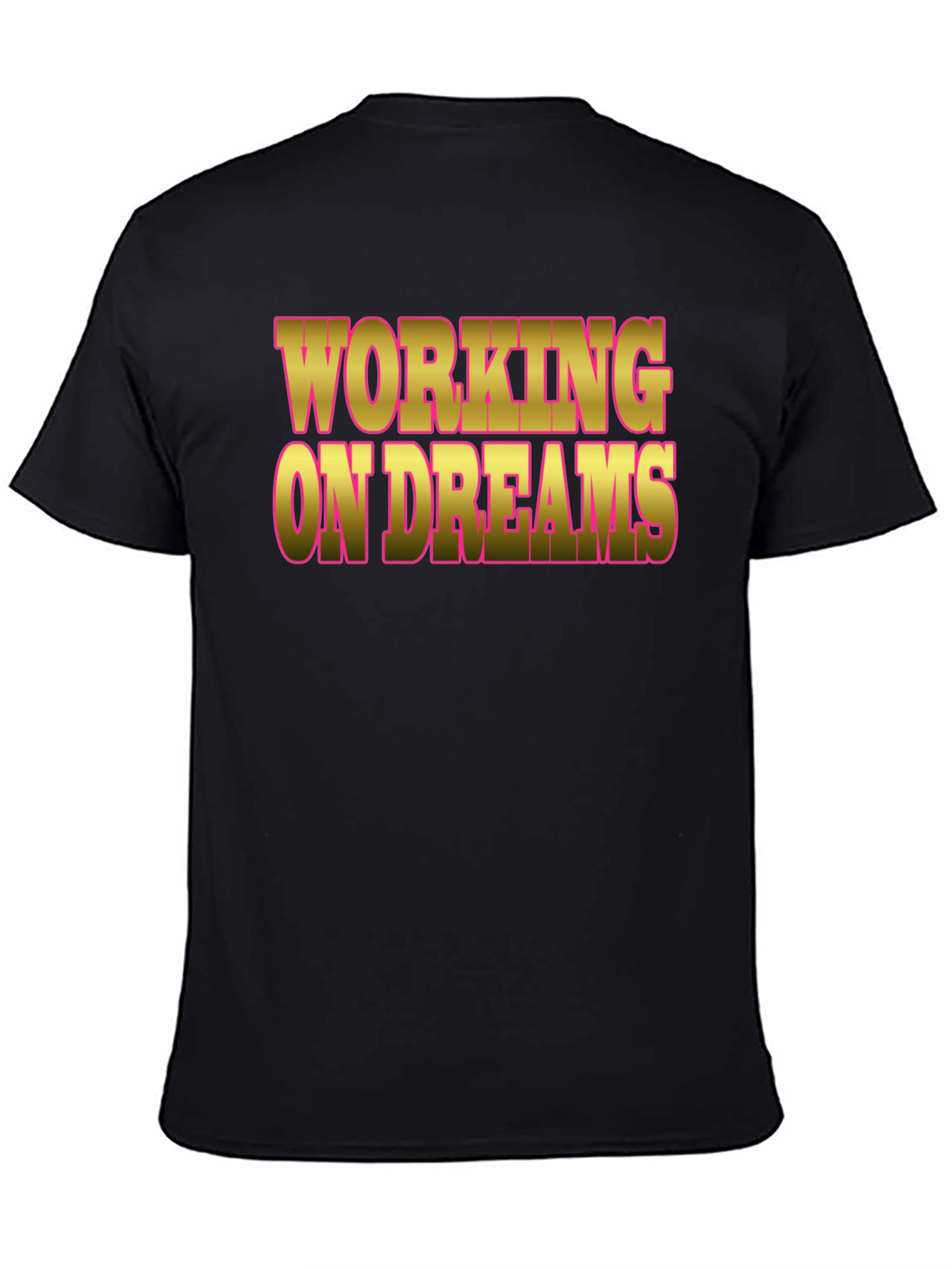 Black Working On Dreams Graphic Tee view 4