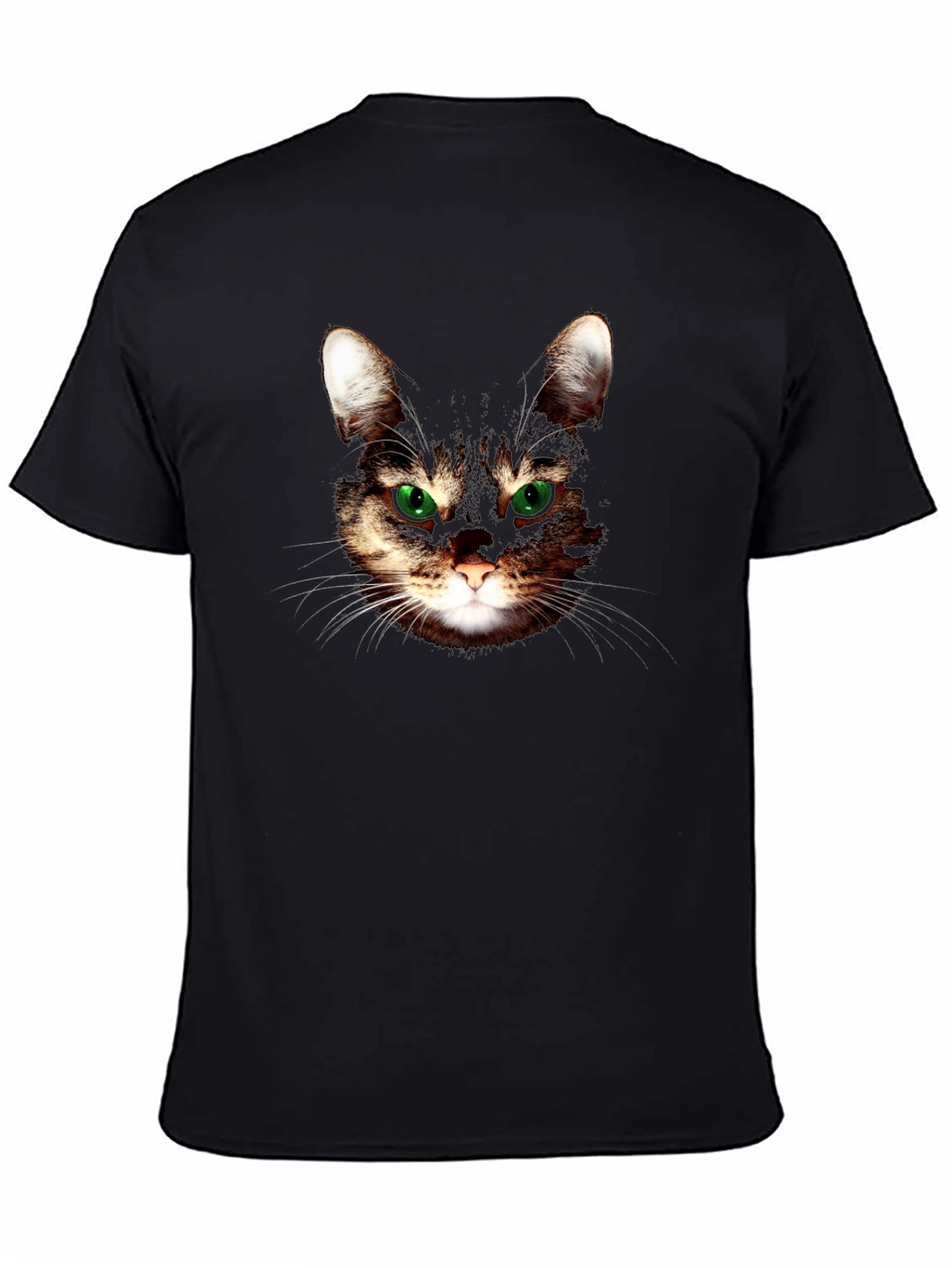 Black Cool Cat Graphic T-Shirt - Black view 4