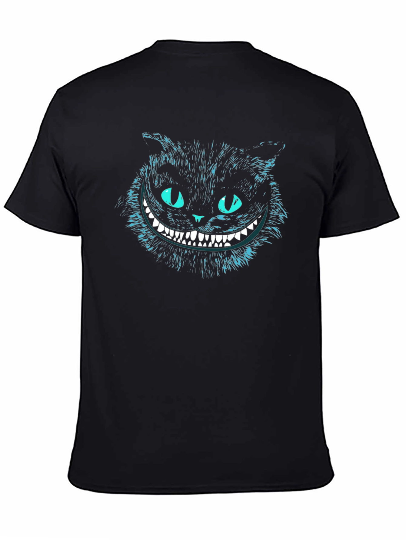 Black Cheshire Cat Graphic Tee view 4