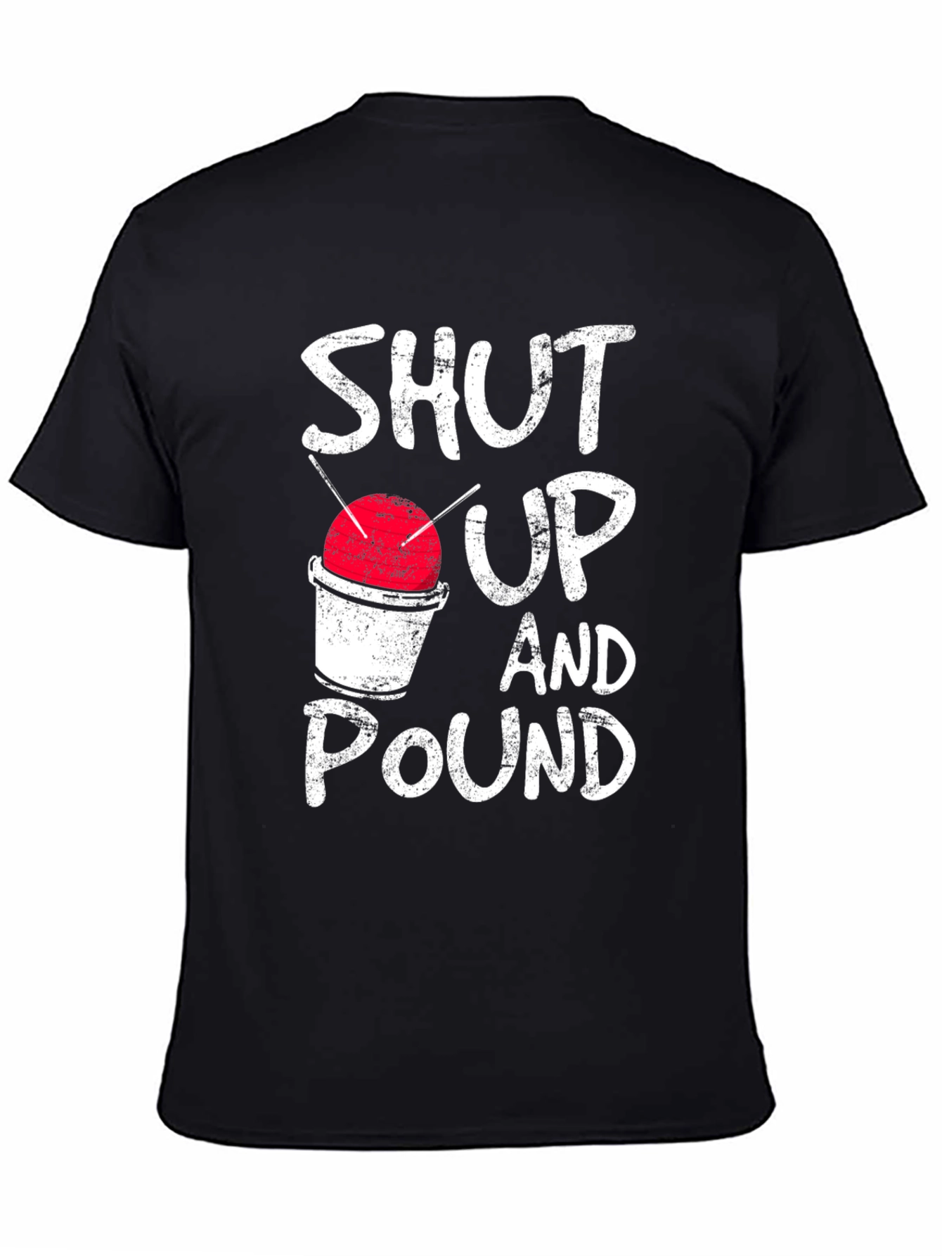 Black Shut Up And Pound Tee view 4