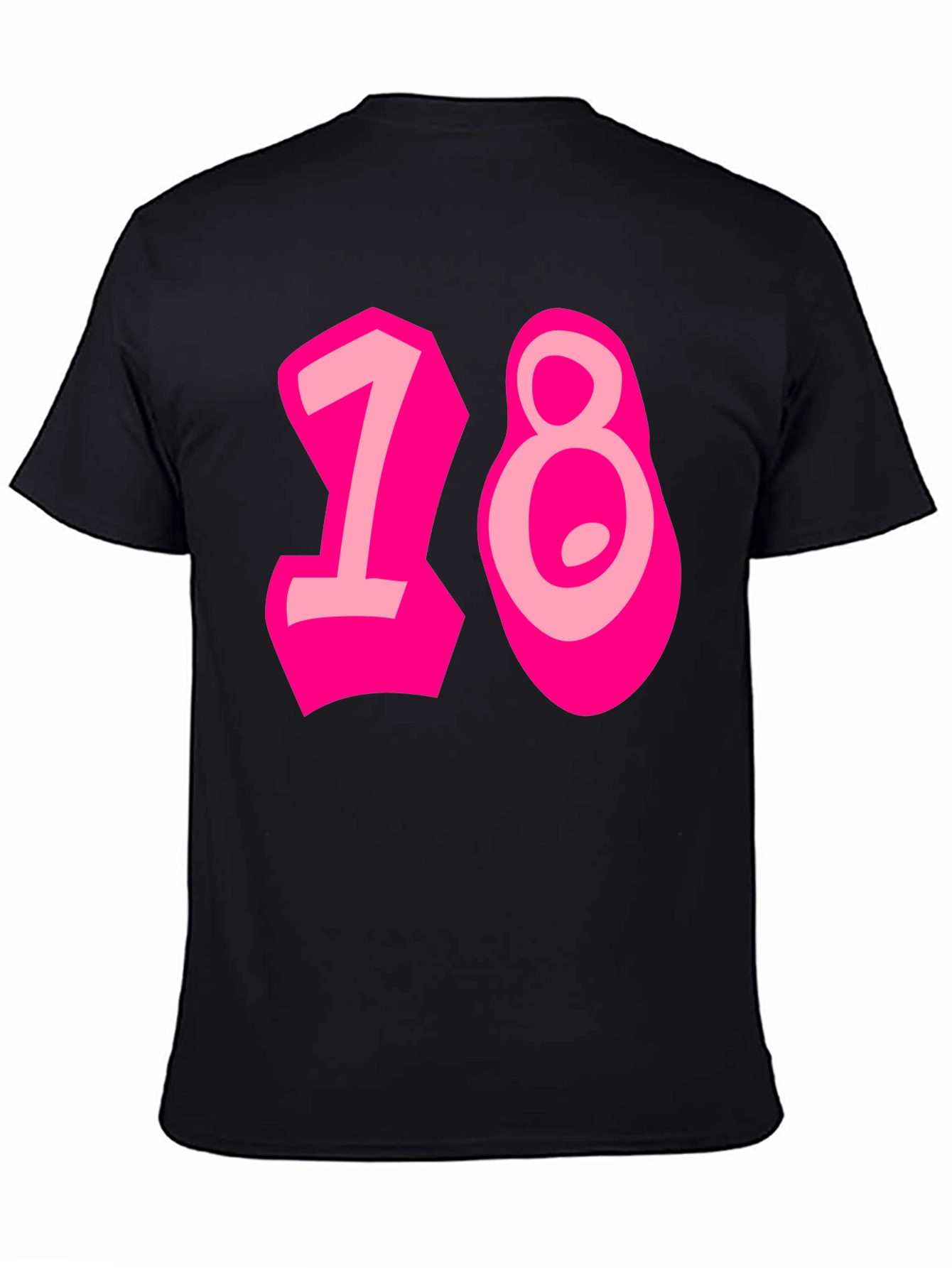 Black Funky 18th Birthday Graphic Tee view 4