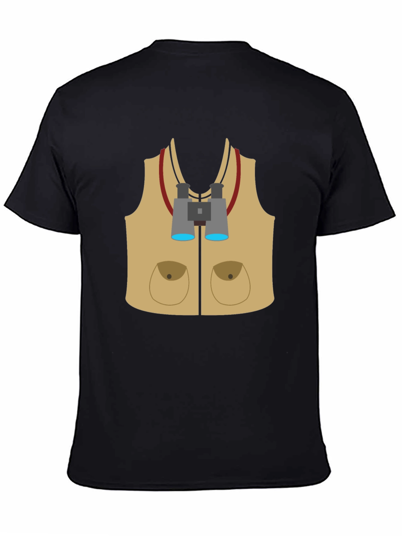Black Safari Adventure T-Shirt - Explorer Costume Tee view 4