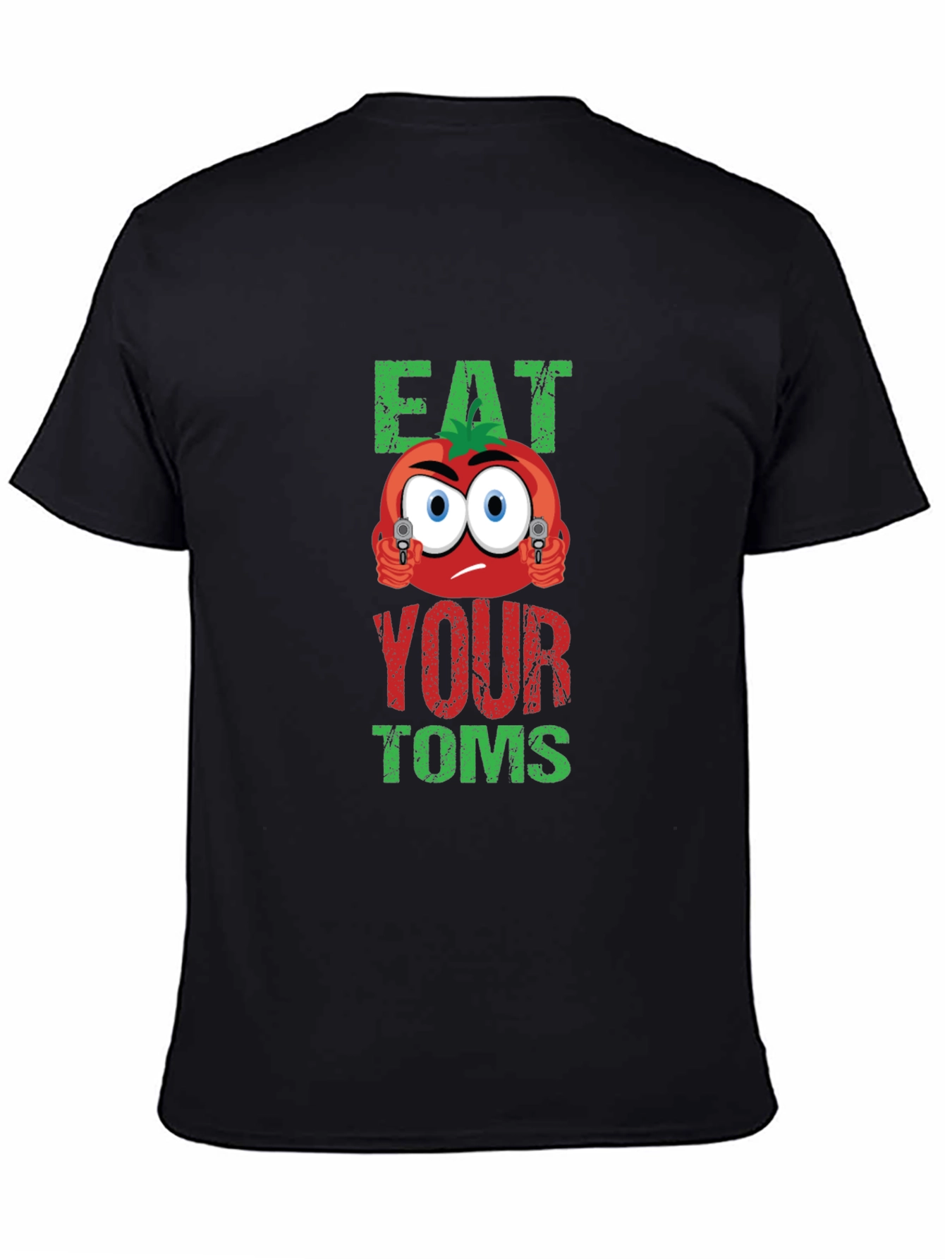 Black Eat Your Toms T-Shirt view 4