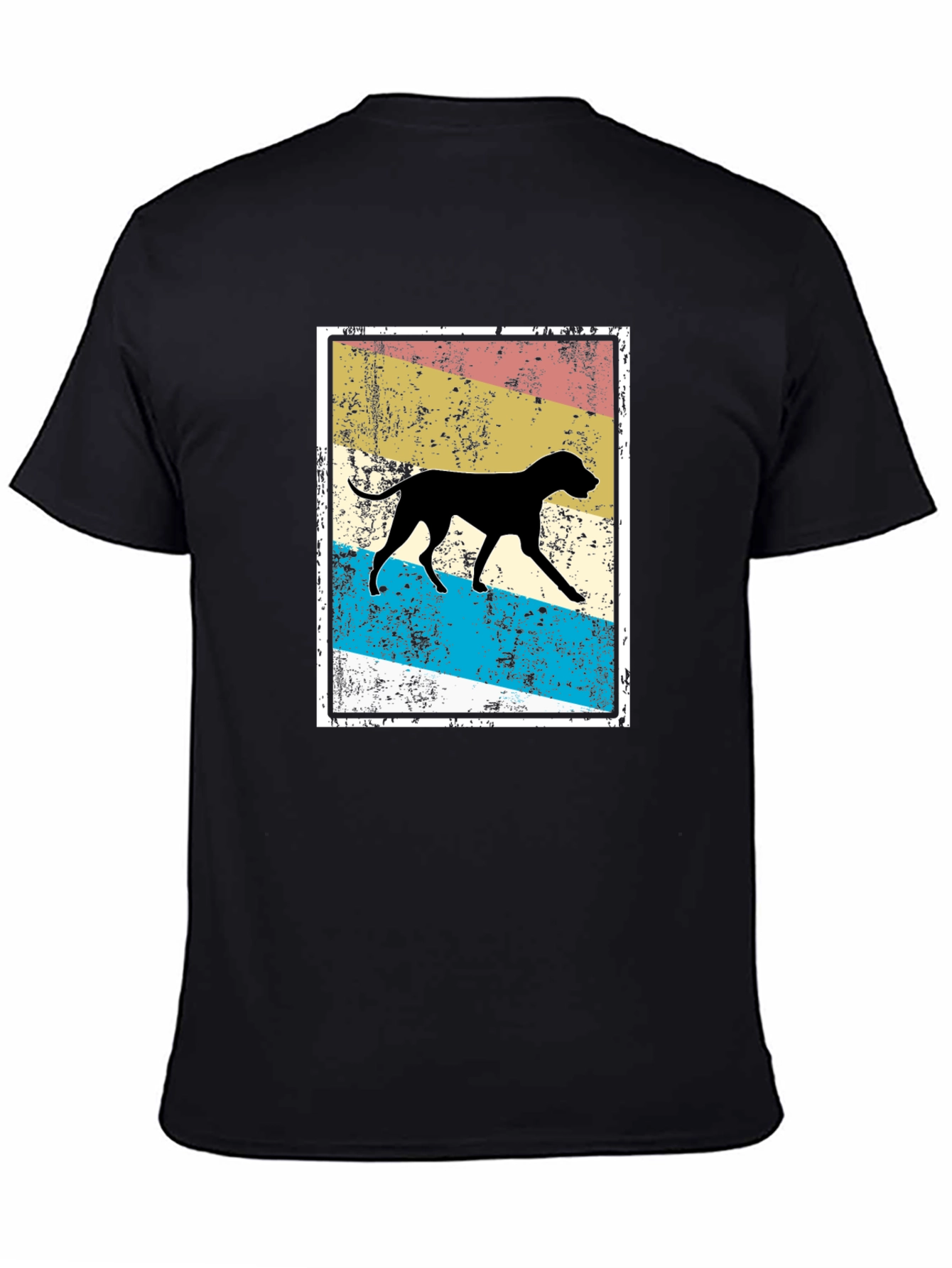 Black Vintage Dog Silhouette Tee view 4