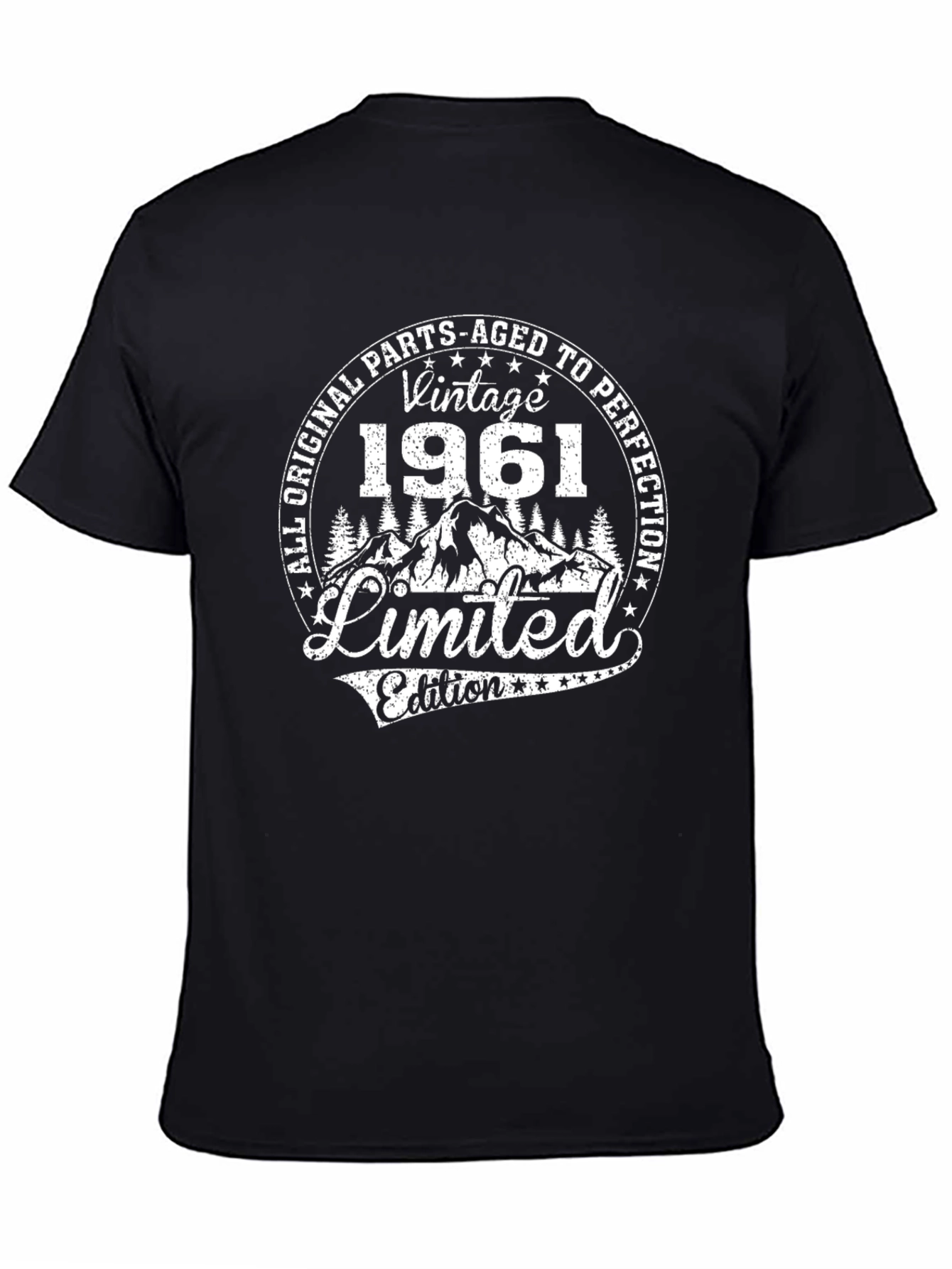 Black Vintage 1961 Limited Edition Black T-Shirt view 4