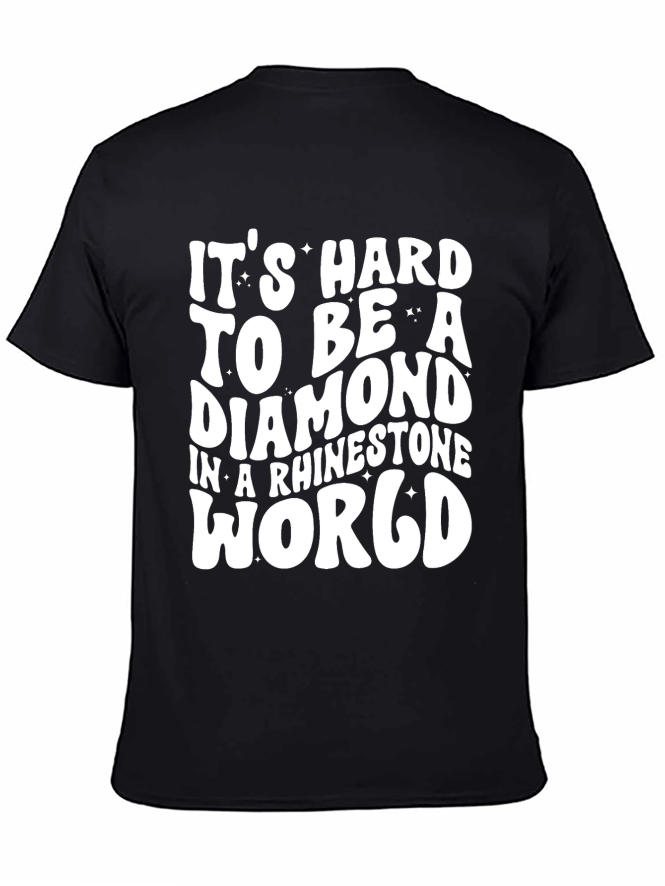Black Diamond In a Rhinestone World Graphic Tee view 4