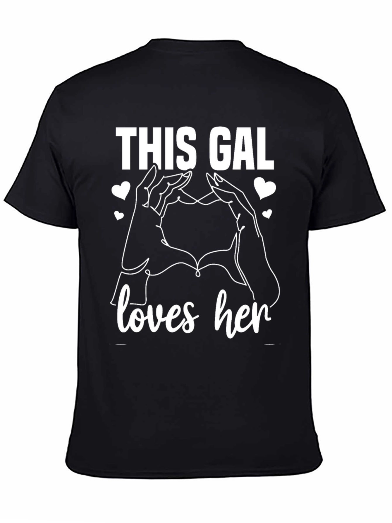 Black This Gal Loves Her T-Shirt view 4