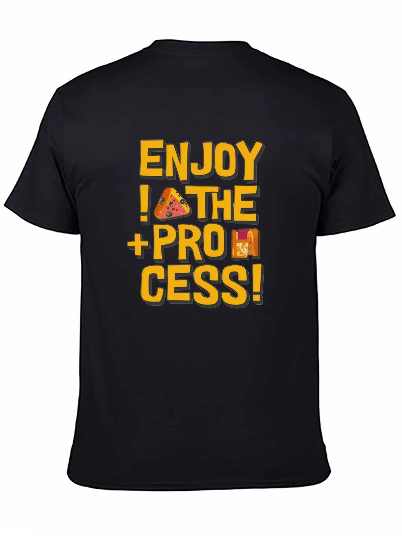 Black Enjoy the Process Graphic Tee view 4