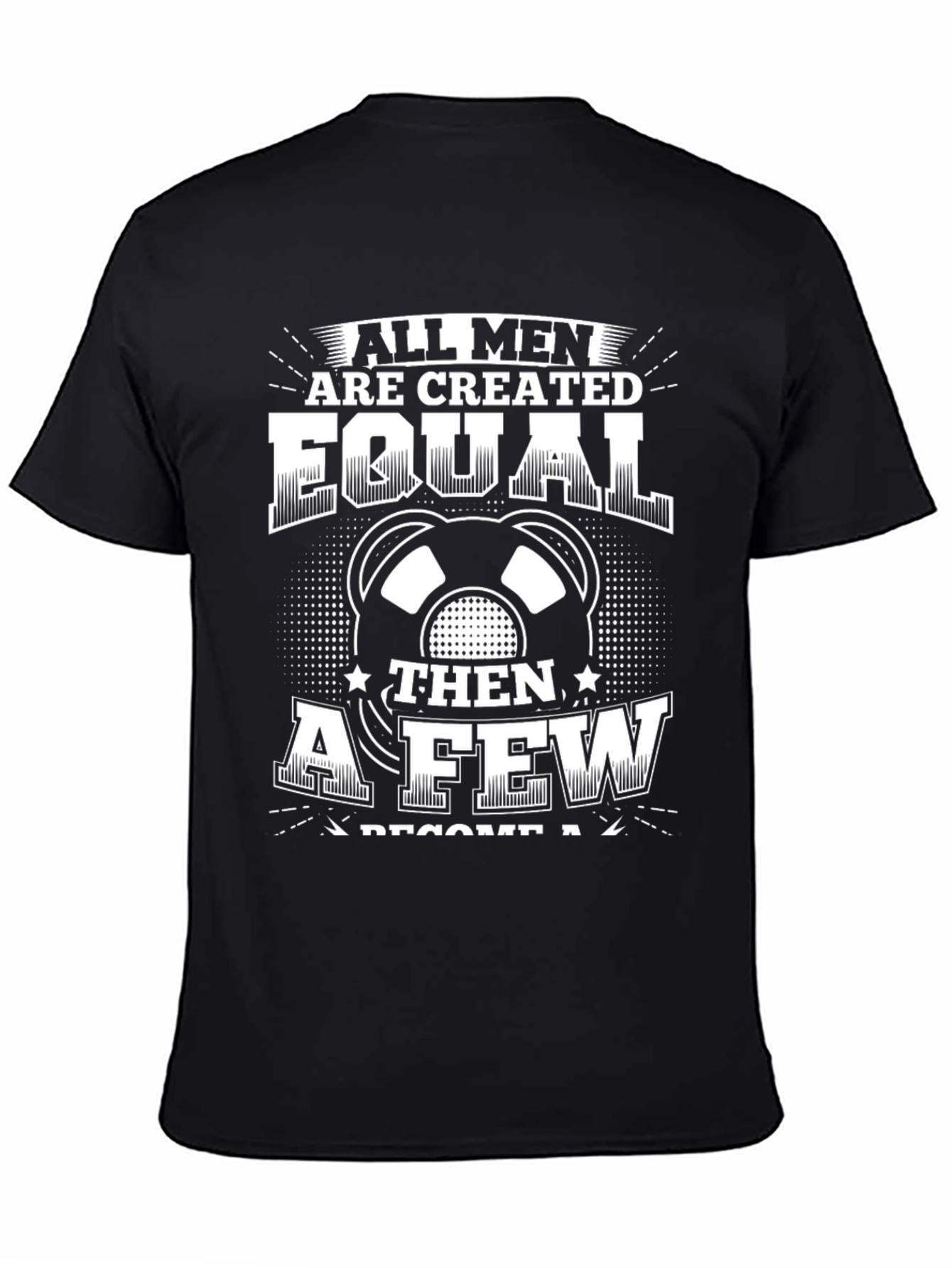 Black Equal Few Become DJ Funny T-Shirt view 4