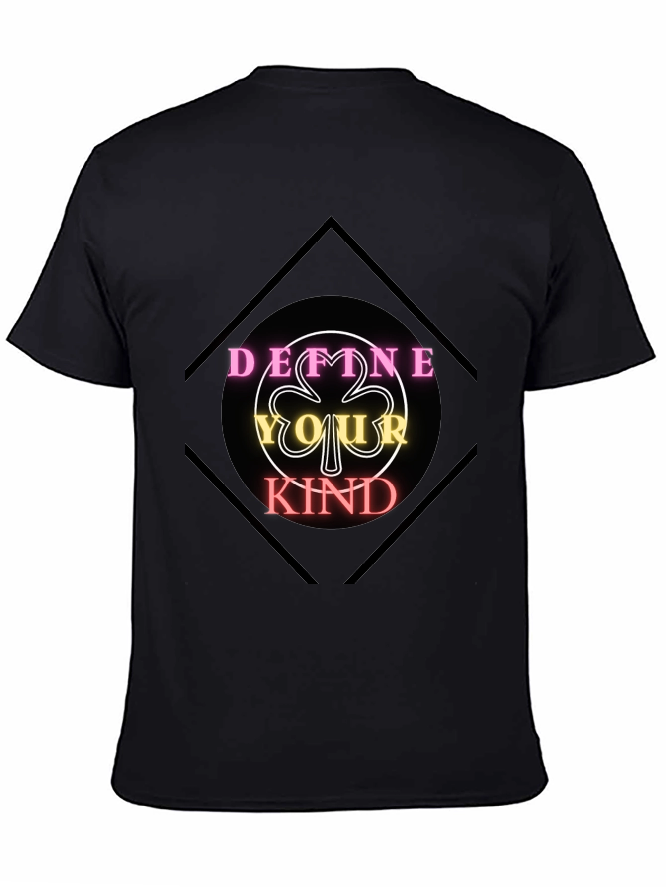 Black Define Your Kind Graphic Tee - Black Cotton Shirt view 4