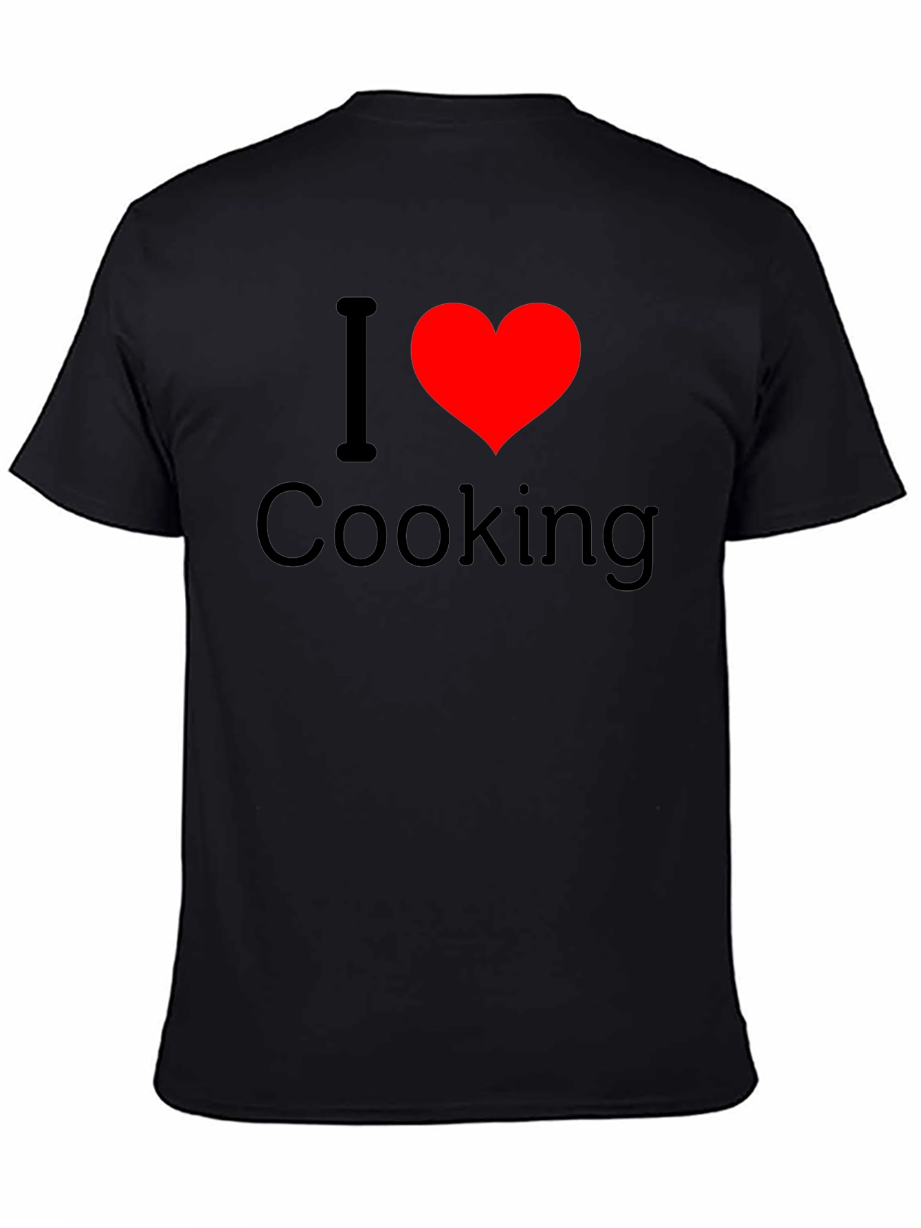Black I Love Cooking T-Shirt view 4