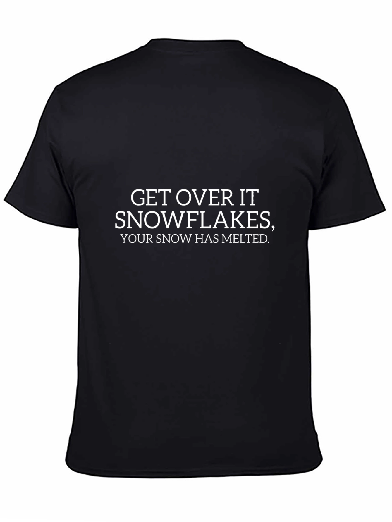 Black Get Over It T-Shirt view 4