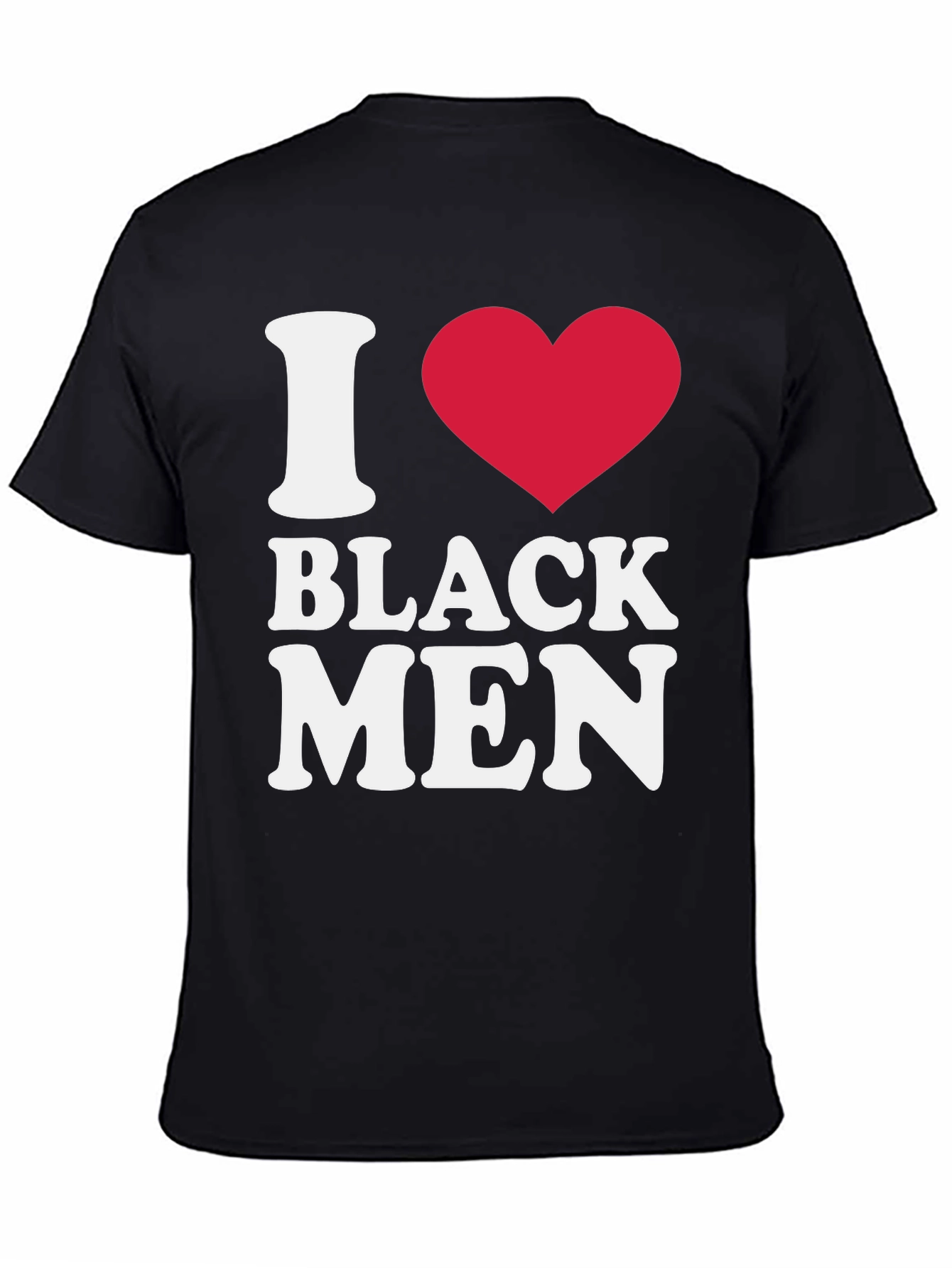 Black I Heart Black Men Graphic T-Shirt view 4