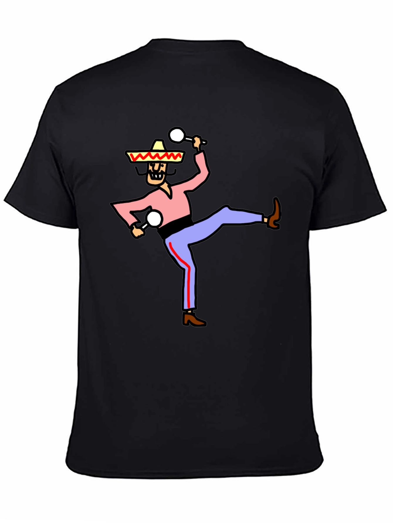 Black Dancing Mariachi Graphic T-Shirt view 4