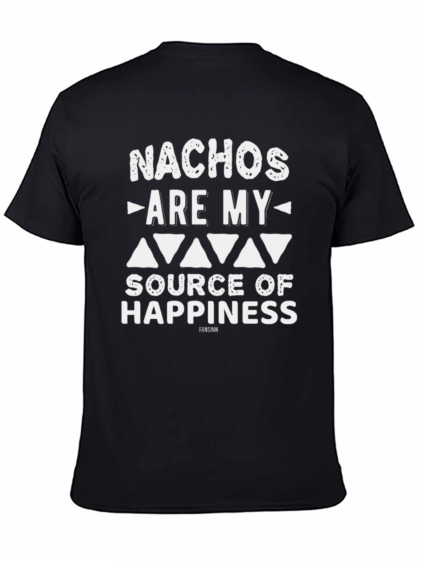 Black Nachos Are My Source of Happiness Graphic T-Shirt view 4