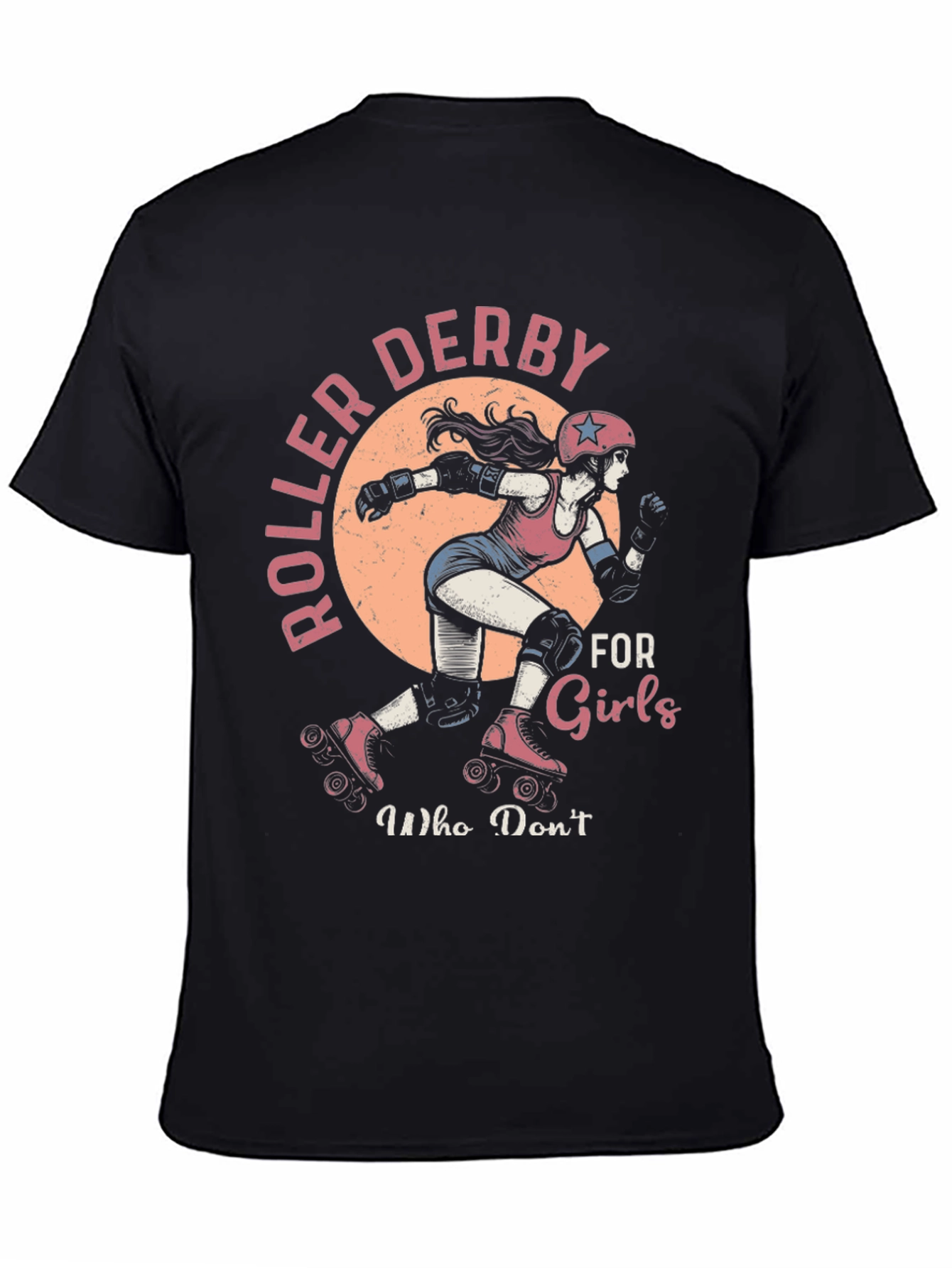 Black Roller Derby Girls Graphic Tee - Skate in Style! view 4