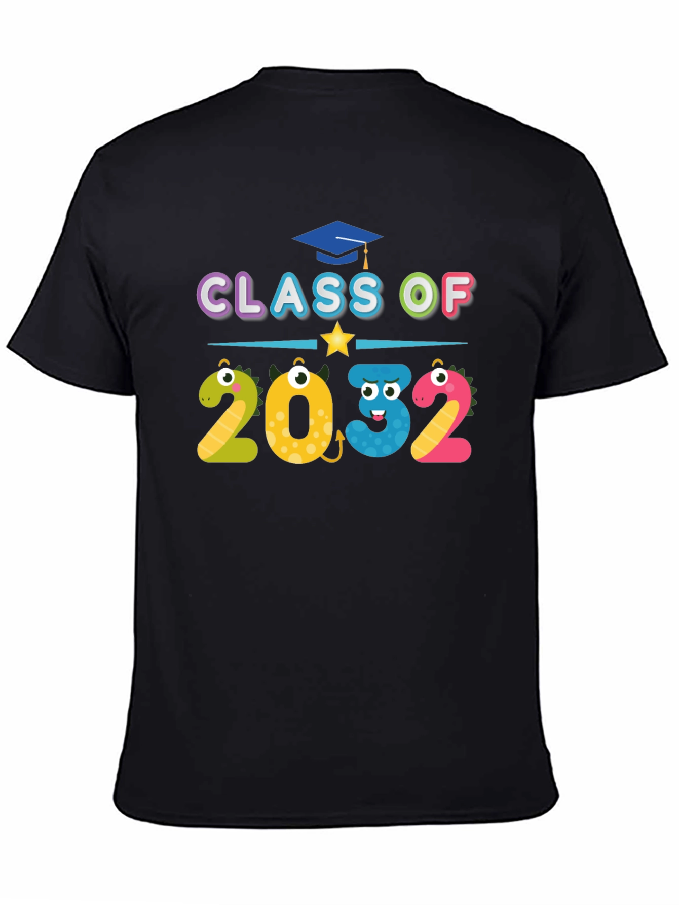 Black Class of 2032 T-Shirt view 4