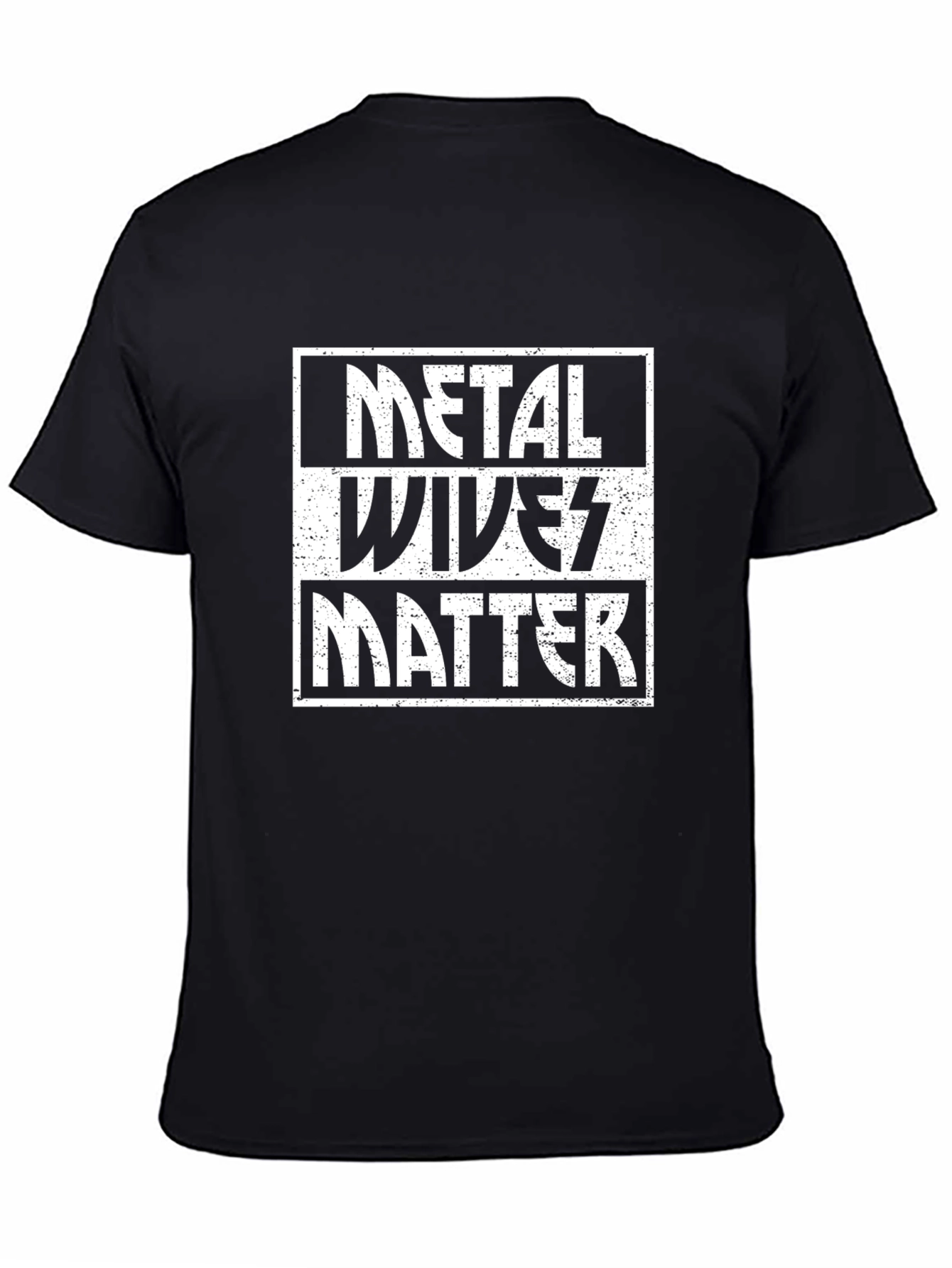 Black Metal Wives Matter Graphic T-Shirt view 4