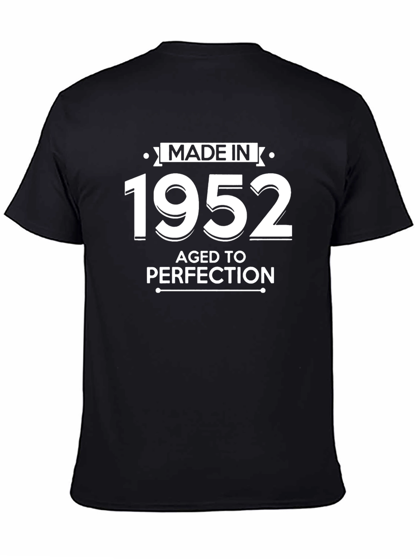 Black Made in 1952 Aged to Perfection Tee view 4
