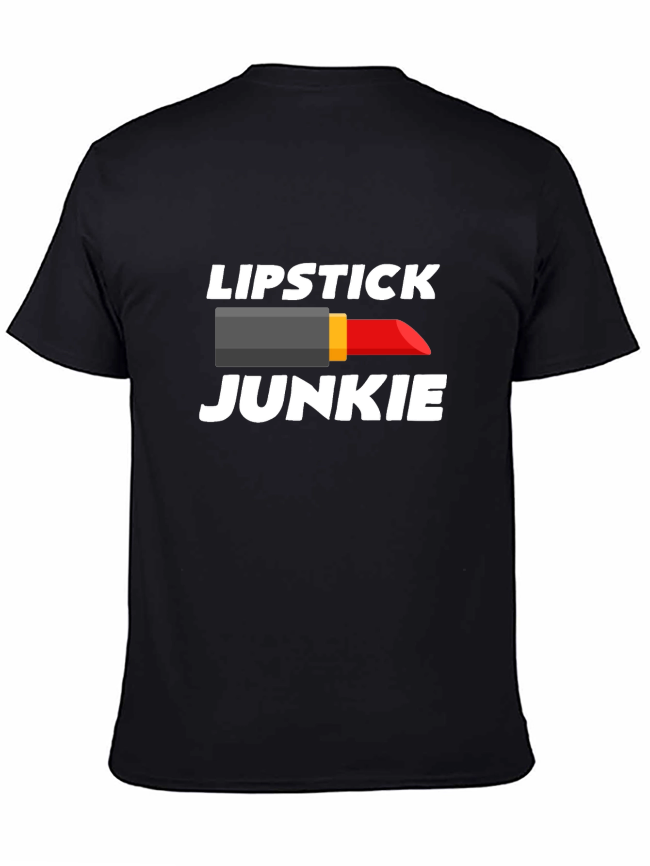 Black Lipstick Junkie Graphic T-Shirt - Unisex view 4