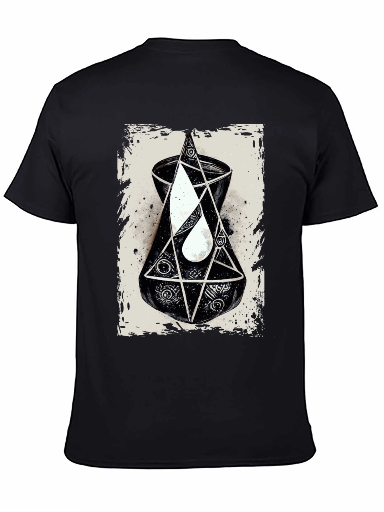 Black Esoteric Graphic Tee - Occult Symbolism T-Shirt view 4