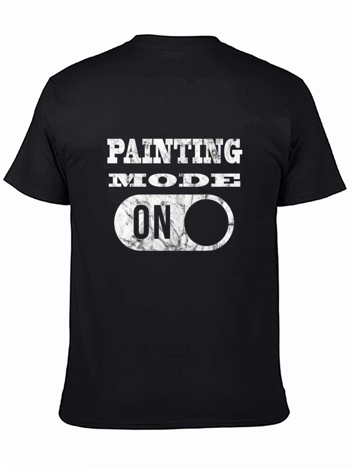 Black Painting Mode On Graphic Tee - Creative Artist Shirt view 4