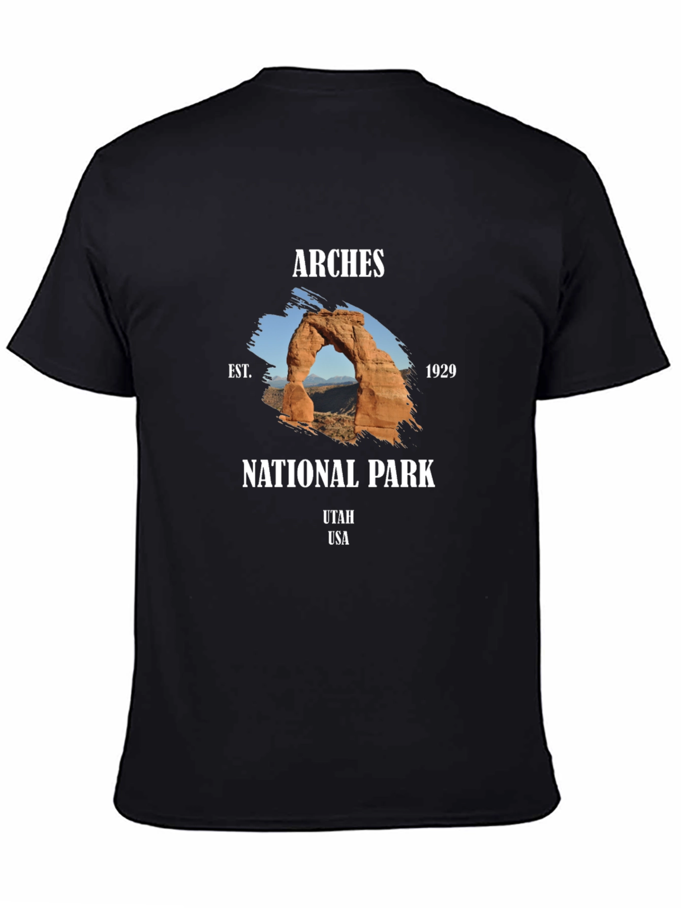 Black Arches National Park Graphic T-Shirt view 4