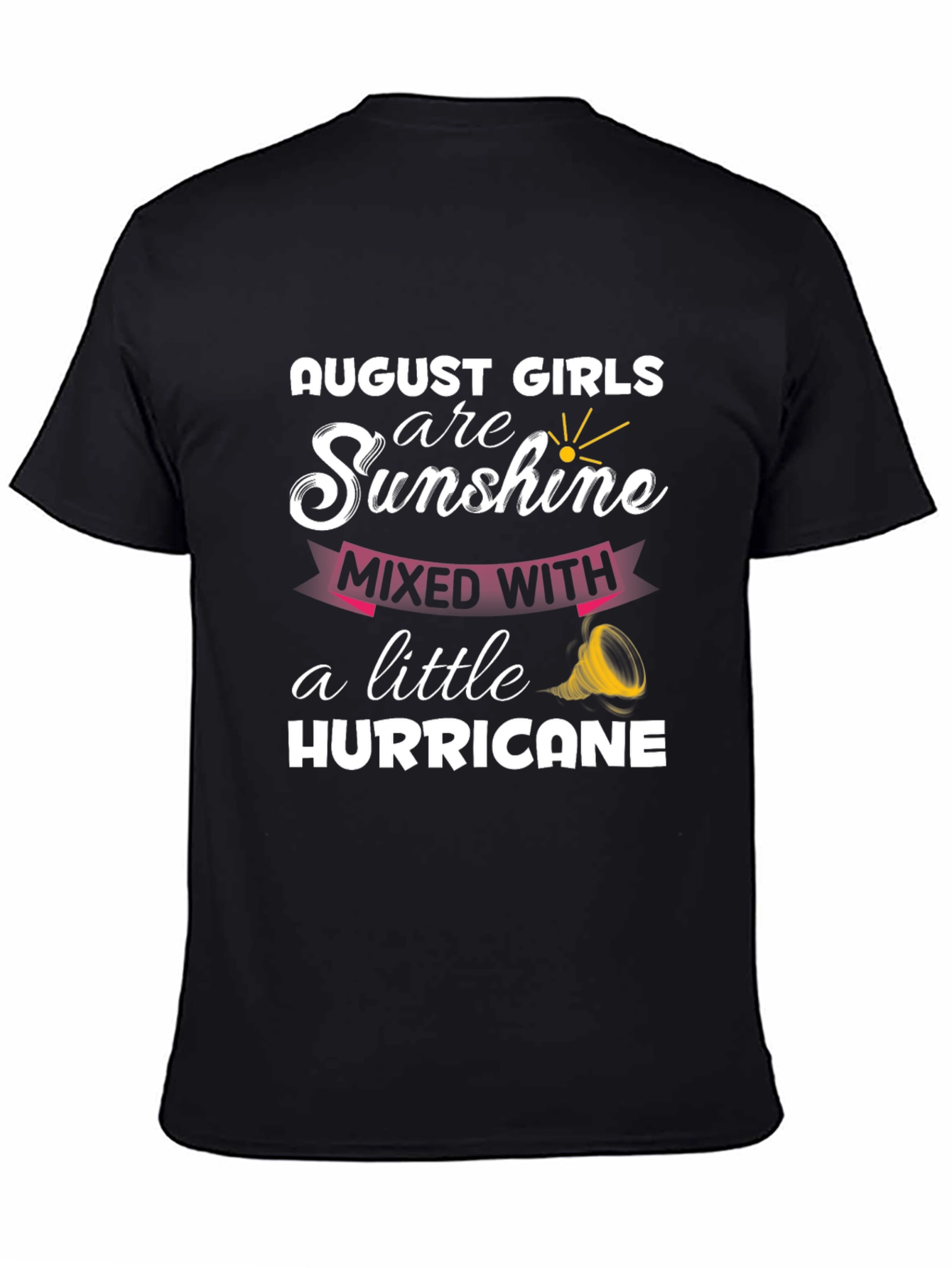 Black August Girls Sunshine Hurricane Black Graphic Tee view 4
