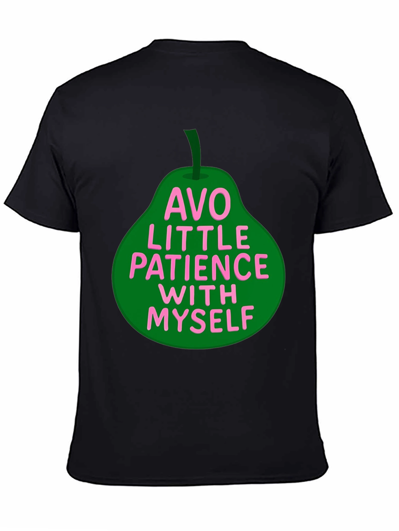 Black Avo Little Patience T-Shirt view 4