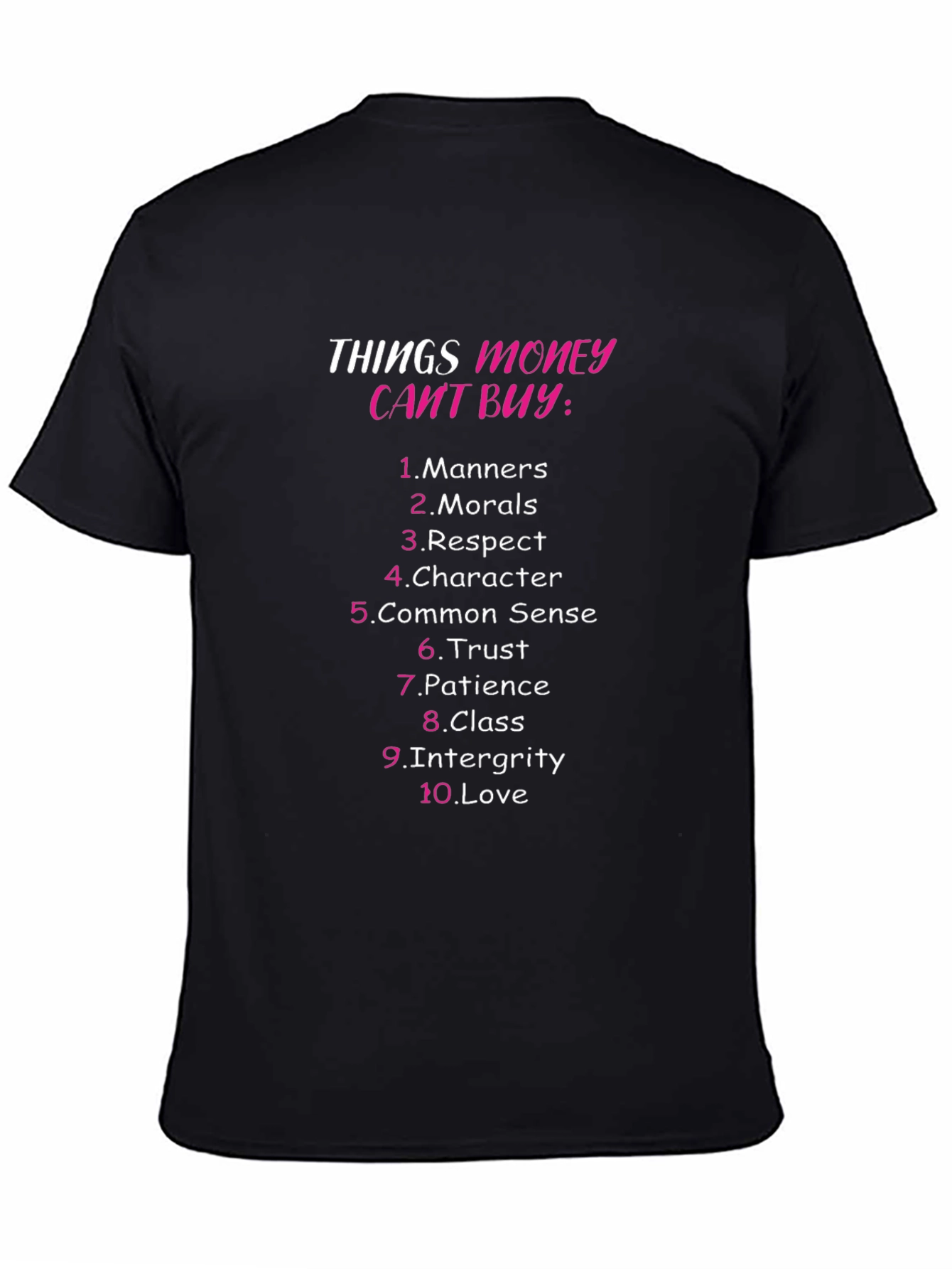 Black Things Money Can't Buy Graphic T-Shirt view 4