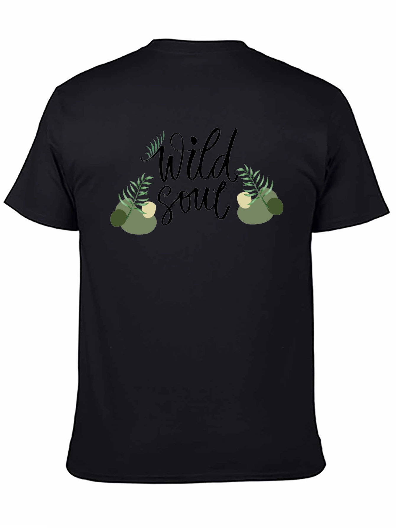 Black Wild Soul Graphic T-Shirt - Nature Inspired Design view 4