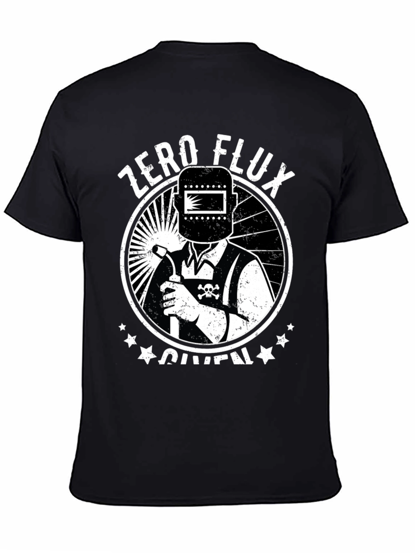 Black Zero Flux Given Welder T-Shirt view 4