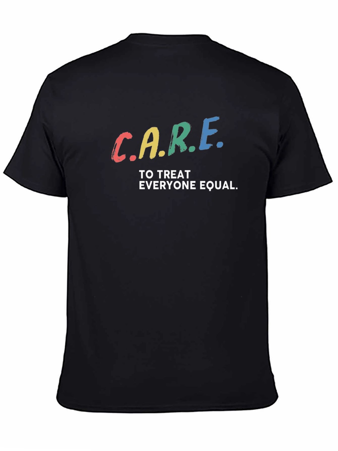 Black C.A.R.E. Equality Graphic Tee - Unisex view 4