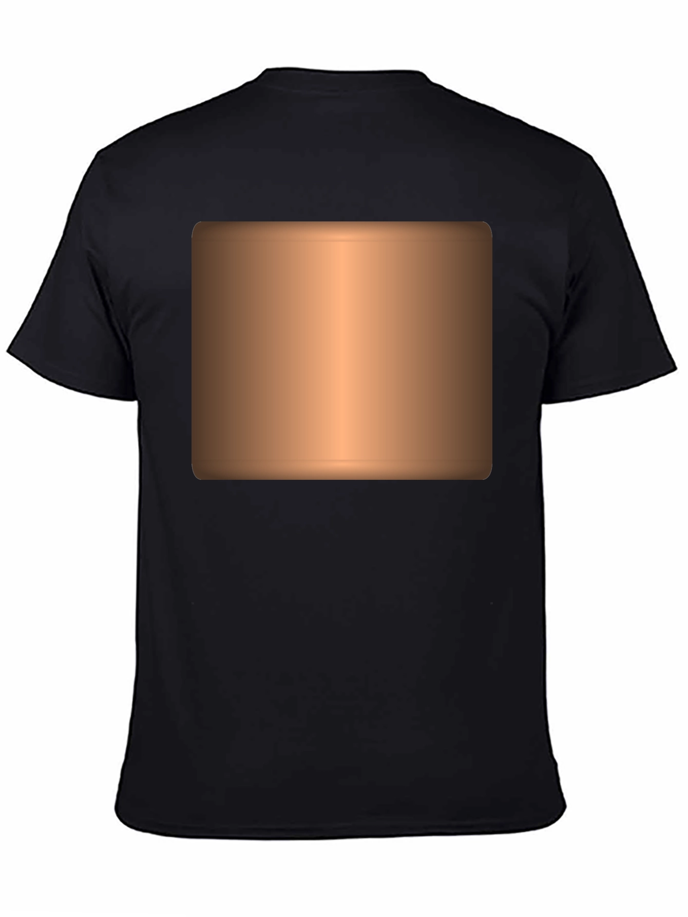 Black Men's Black Graphic T-Shirt view 4