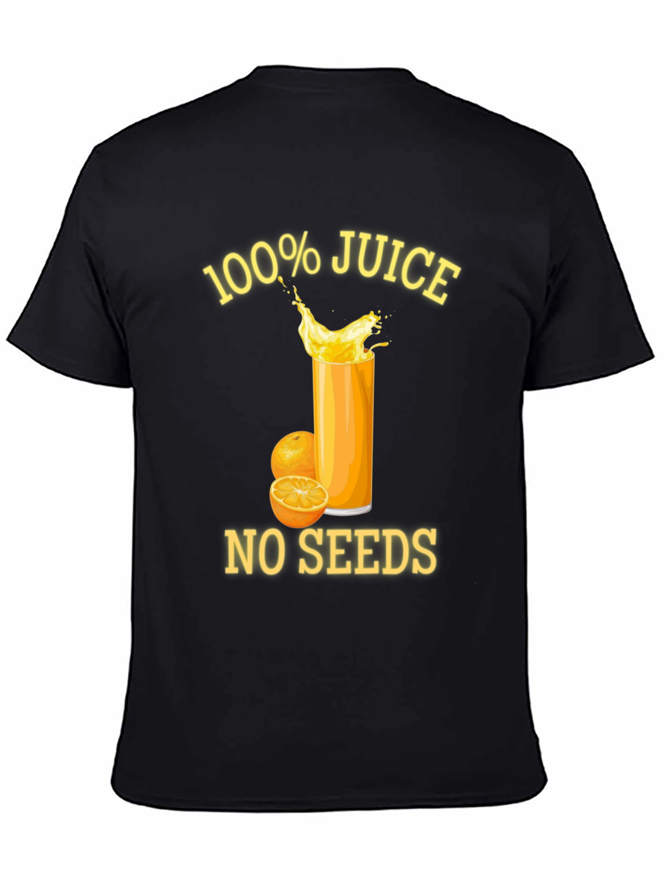 Black 100% Juice No Seeds Graphic Tee view 4