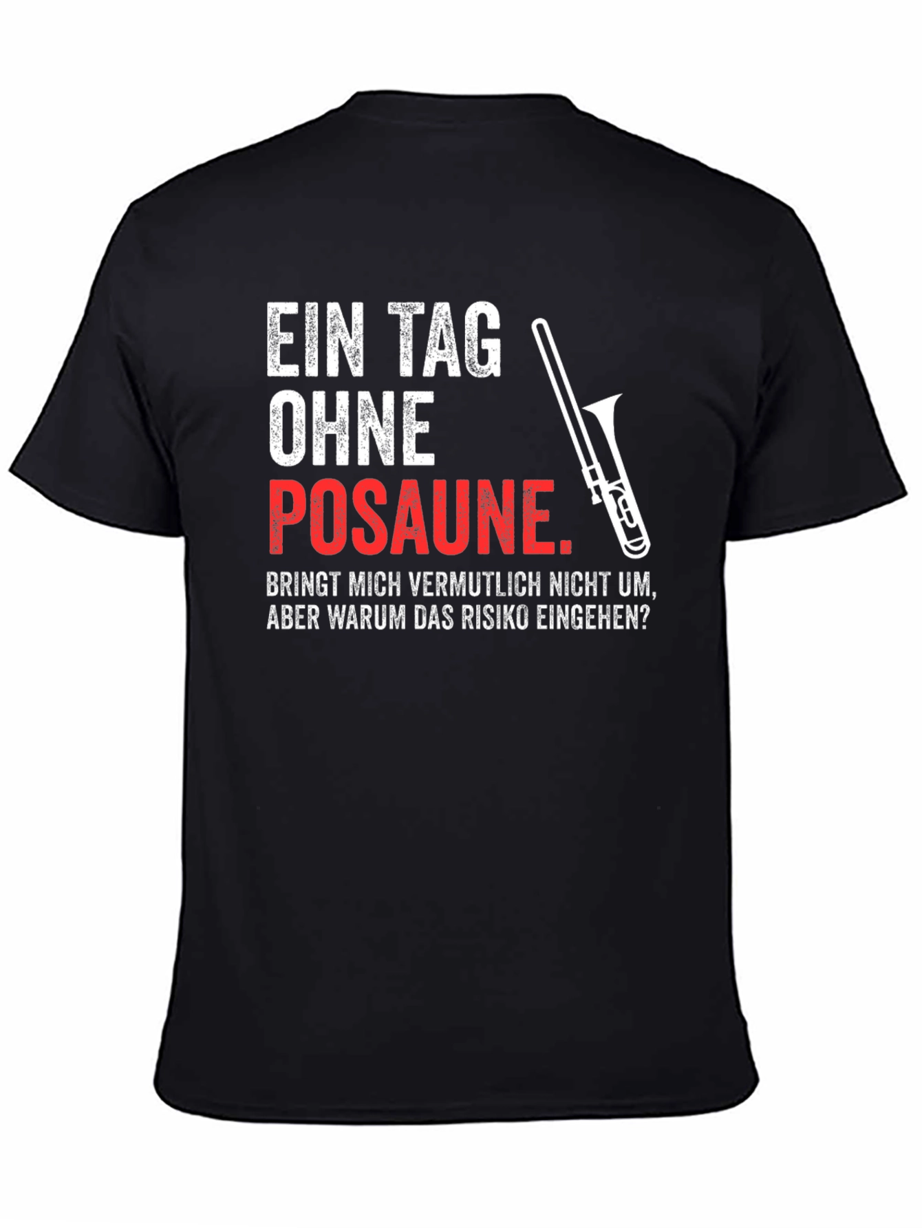 Black Ein Tag Ohne Posaune Black T-Shirt view 4