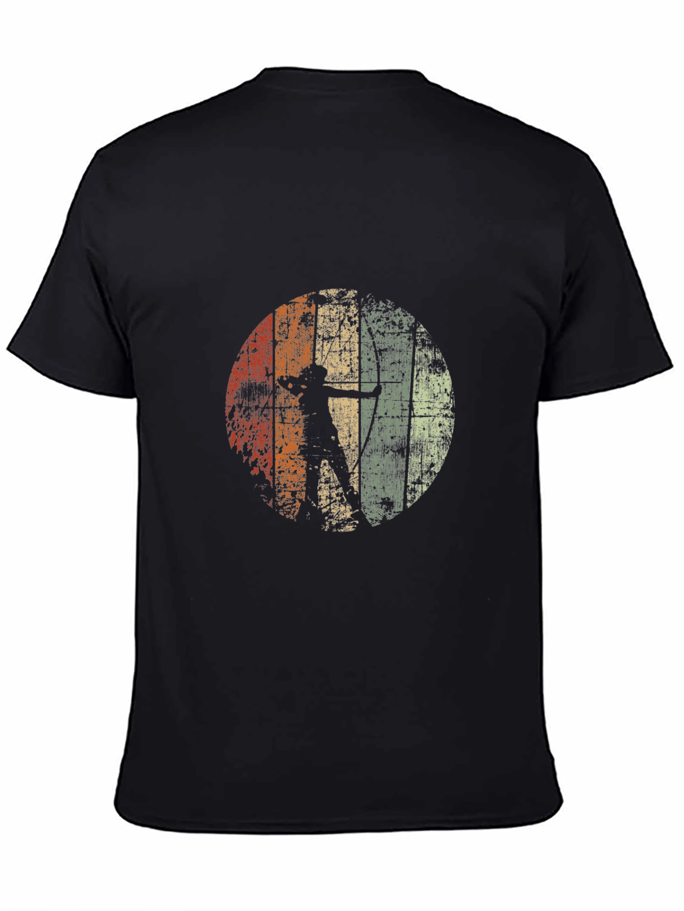 Black Archery Silhouette Graphic Tee - Vintage Style view 4