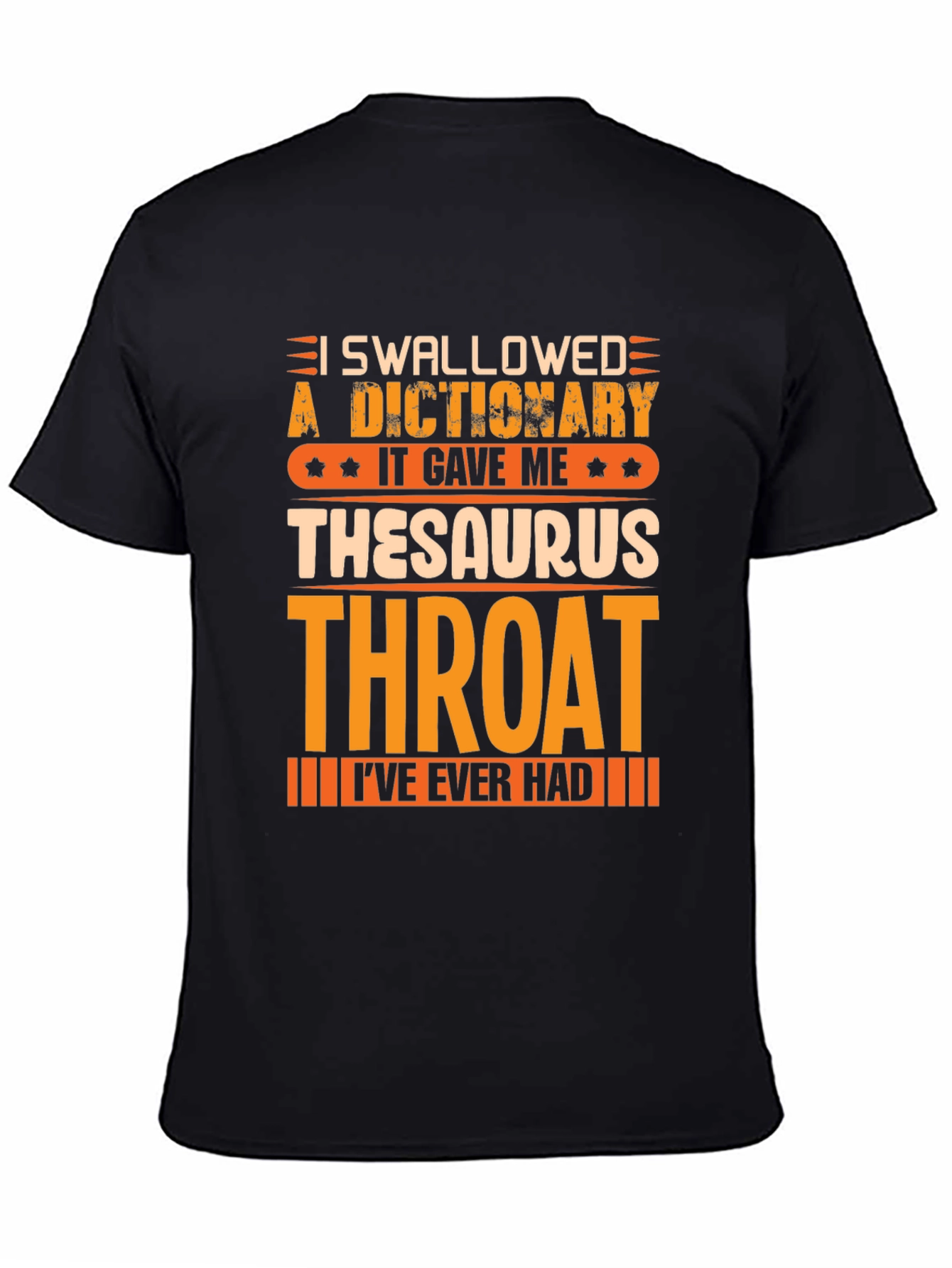 Black Thesaurus Throat T-Shirt view 4