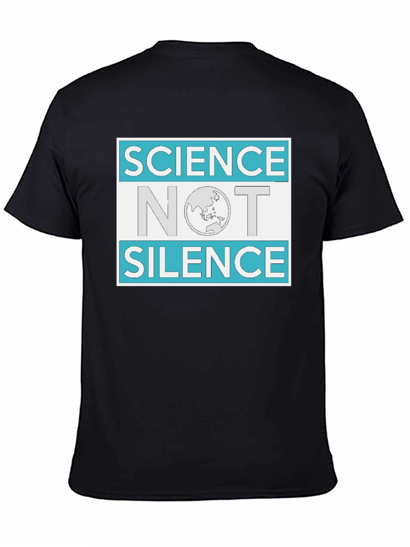 Science Not Silence Graphic Tee - Black - 4