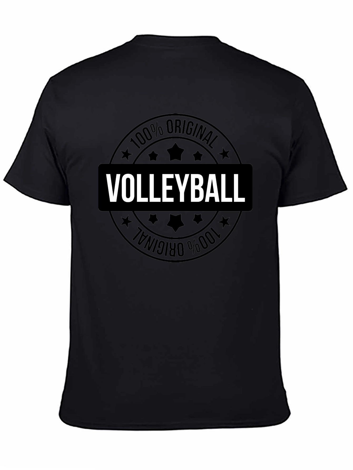 Black Volleyball 100% Original Graphic T-Shirt view 4
