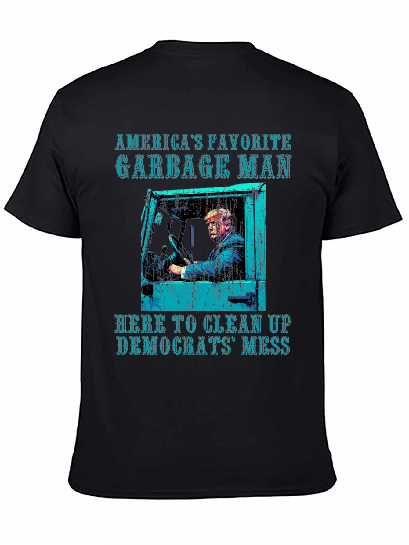 Black America's Favorite Garbage Man T-Shirt view 4