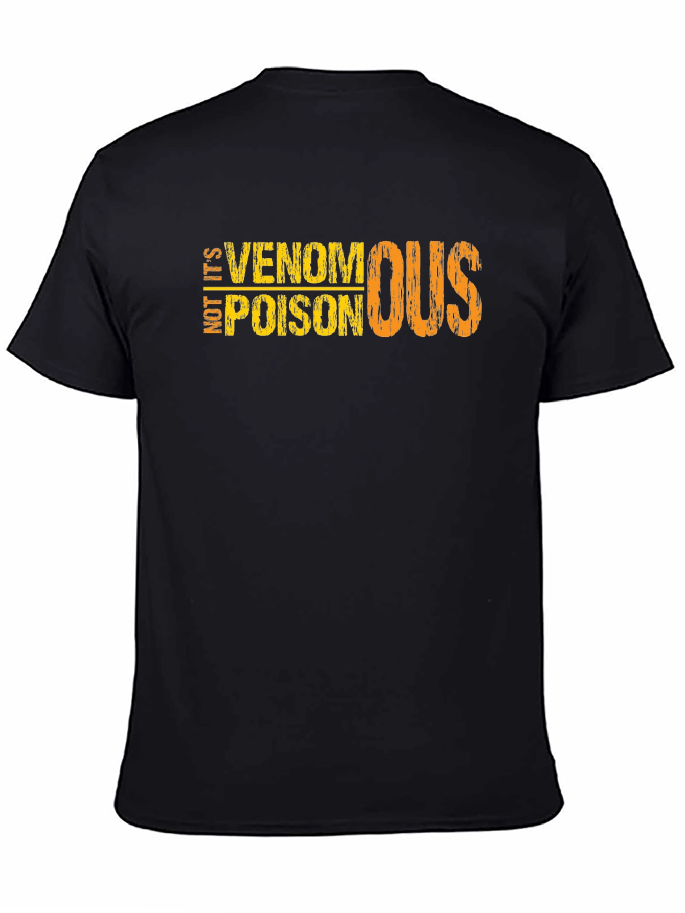 Black Not It's Poison, Venomous Black T-Shirt view 4