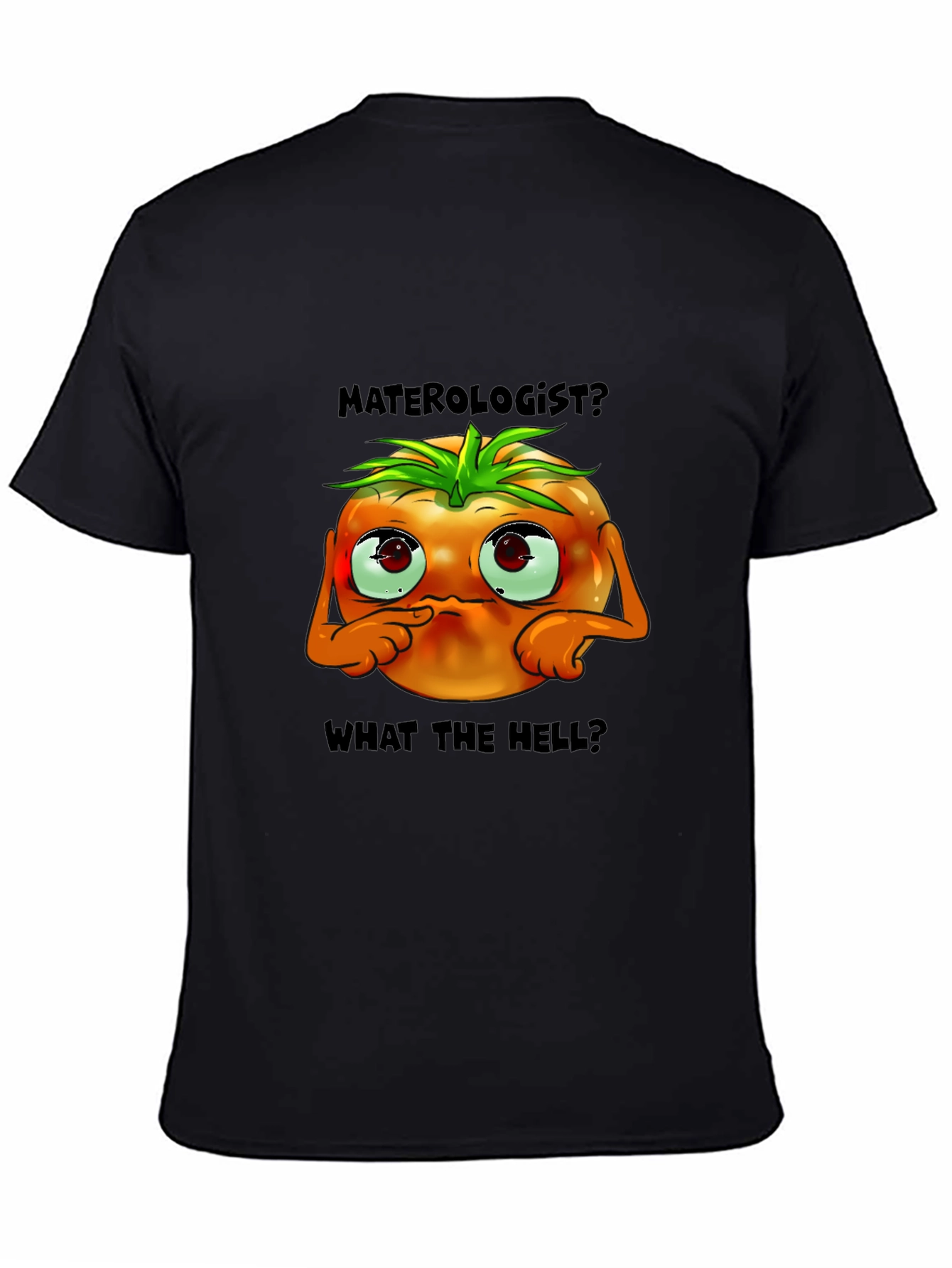 Black Materologist? Tomato Graphic T-Shirt view 4