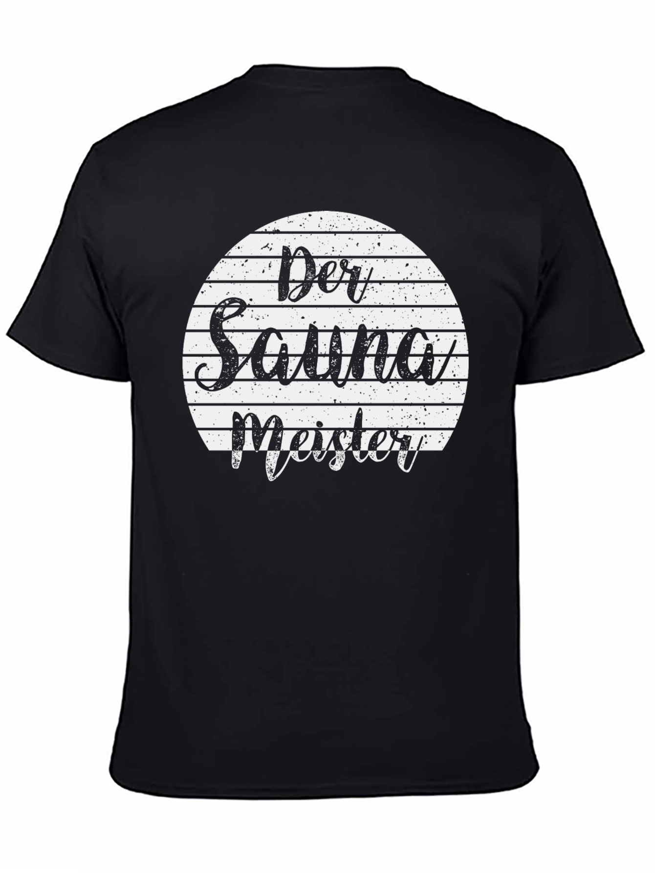 Black Der Saunameister T-Shirt Black view 4