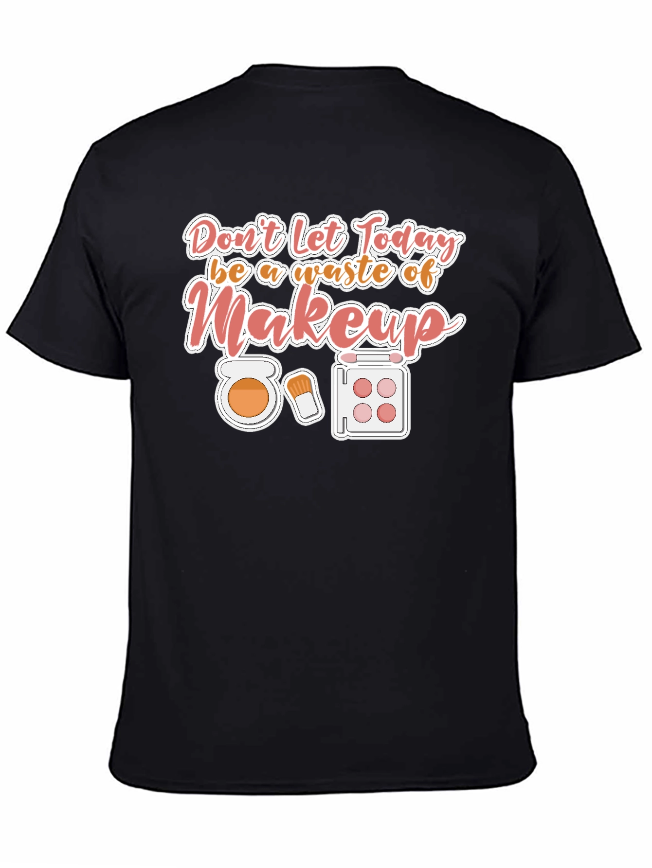 Black Makeup Lover T-Shirt view 4