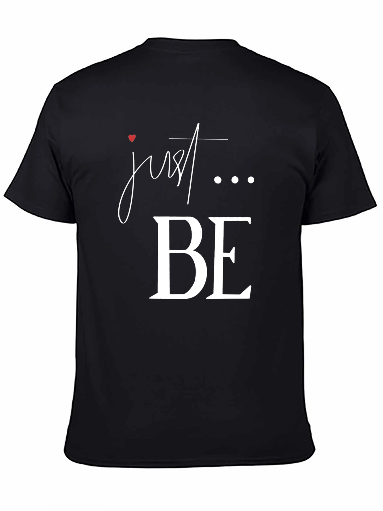 Black Just Be Graphic T-Shirt - Casual Comfort view 4