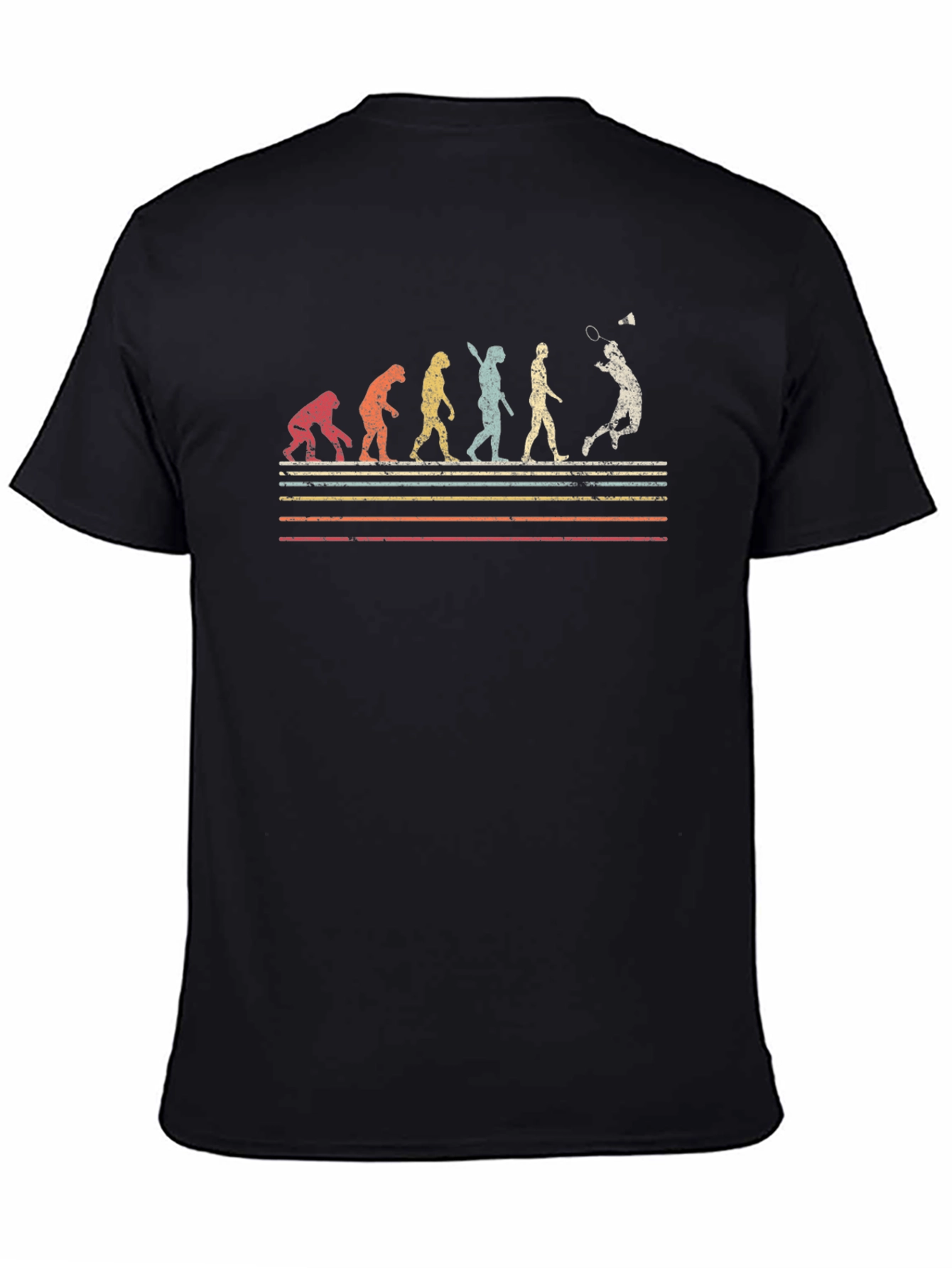 Black Badminton Evolution Graphic Tee view 4