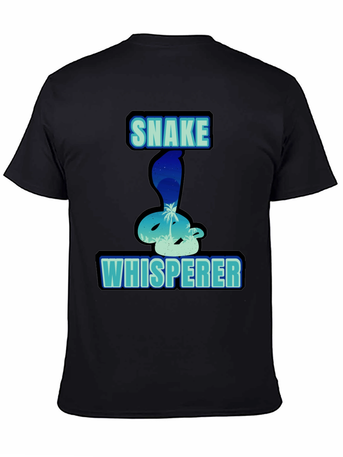 Black Snake Whisperer Graphic T-Shirt view 4